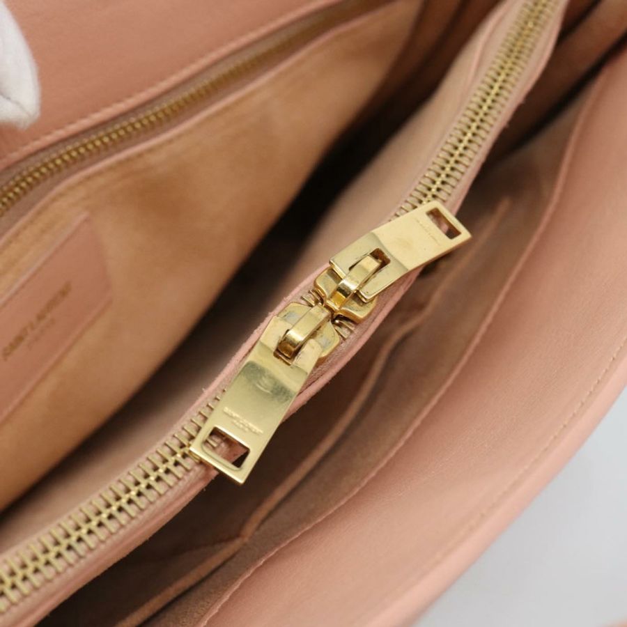 【日本直送】SAINT LAURENT Sac De Jules 手提包 皮革 2way 粉金配色 正品 ka4847V-22