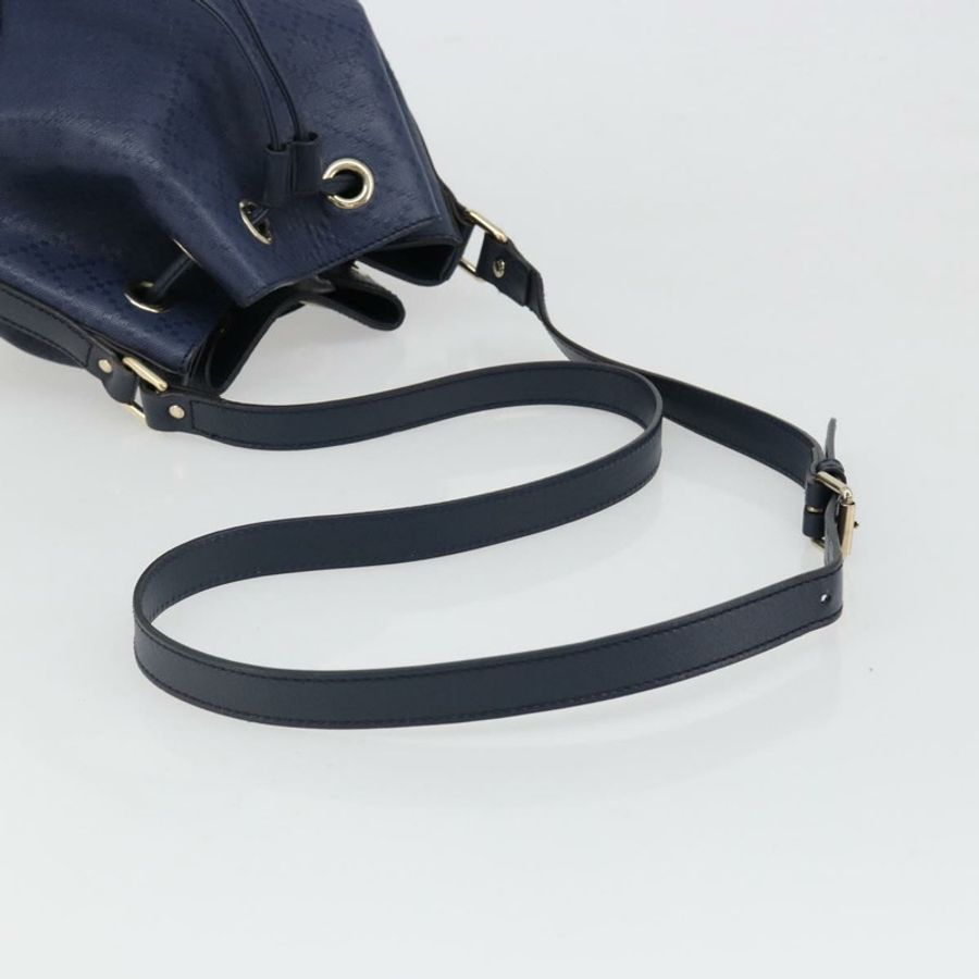 【日本直送】GUCCI Diamante 單肩包 皮革 海軍藍 金色 354229 正品 ka4767-6