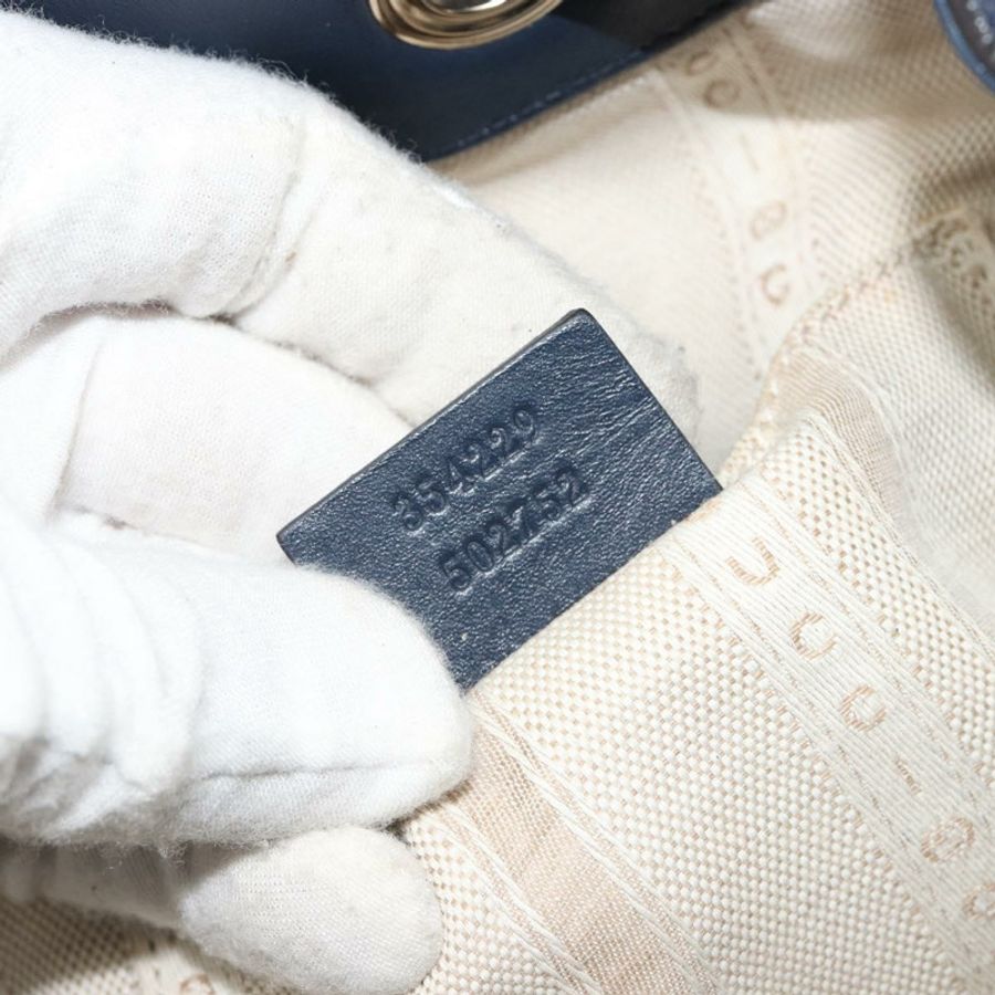 【日本直送】GUCCI Diamante 單肩包 皮革 海軍藍 金色 354229 正品 ka4767-11