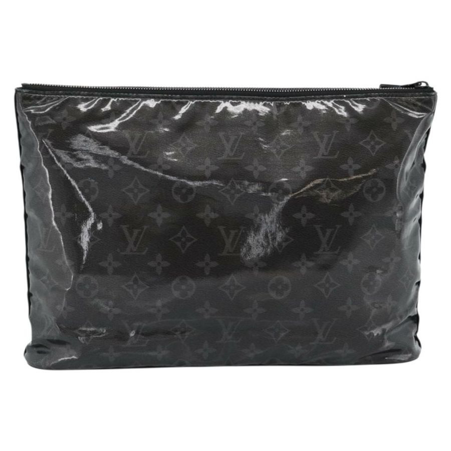 【日本直送】路易威登 Monogram Eclipse Glaze Pochette Cosmos 黑色 M63373 Auth ka4815-1