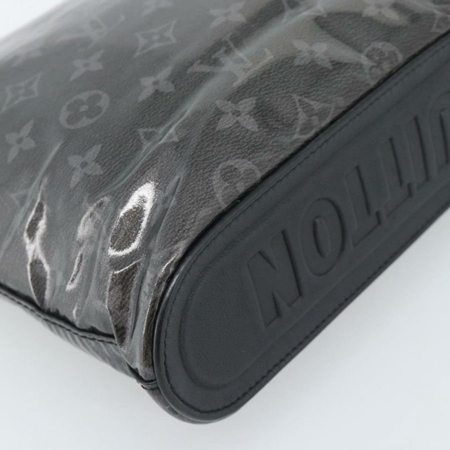 【日本直送】路易威登 Monogram Eclipse Glaze Pochette Cosmos 黑色 M63373 Auth ka4815-15