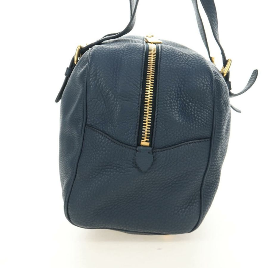 【日本直送】Miu Miu 單肩包 皮革 海軍藍 金色 正品 yk20559SAM-3