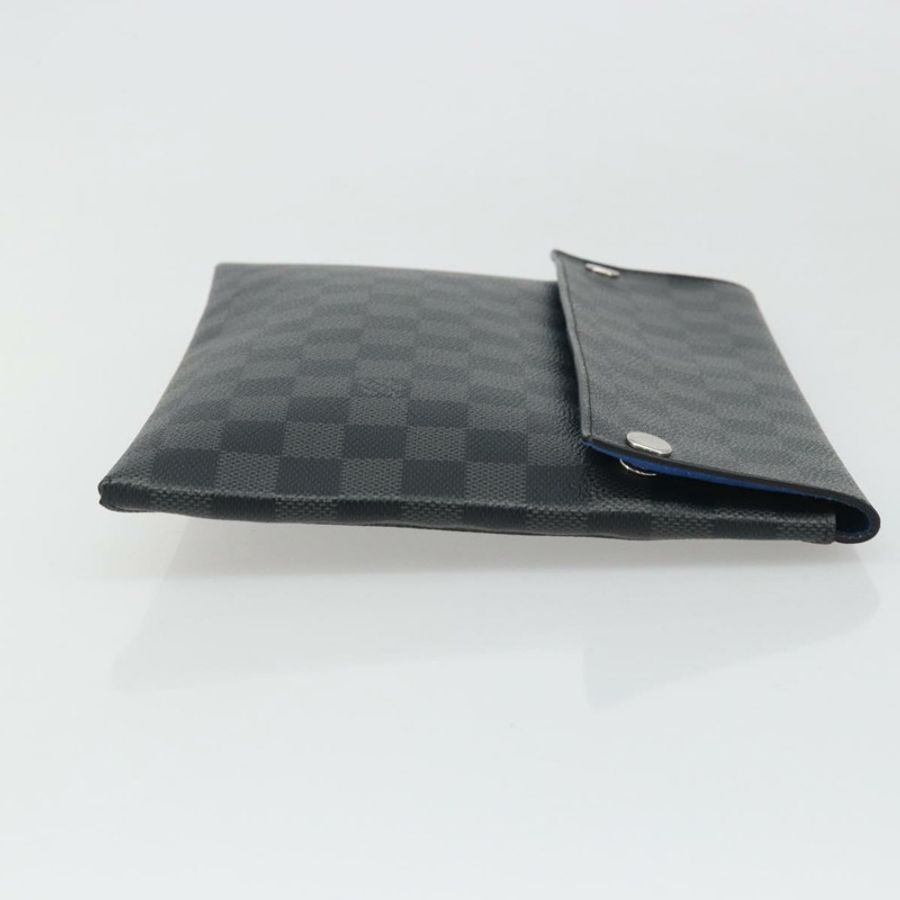 【日本直送】路易威登 Damier Graphite Alpha 三層手拿包 N60255 LV Auth mr2593A-2