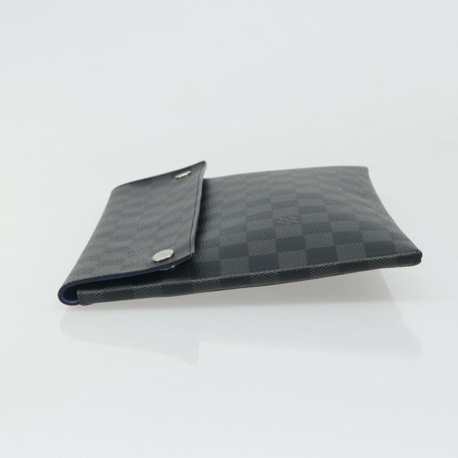 【日本直送】路易威登 Damier Graphite Alpha 三層手拿包 N60255 LV Auth mr2593A-3