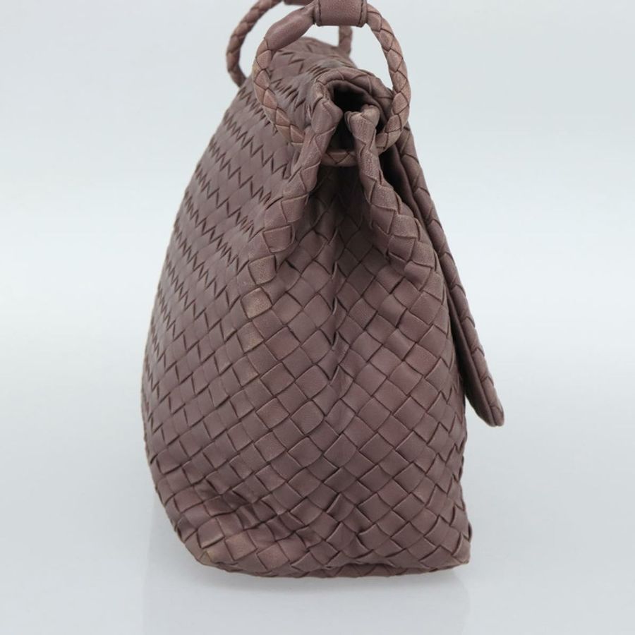 【日本直送】BOTTEGA VENETA INTRECCIATO 手提包 皮革 紫色 金色裝飾 正品 mr2587A-2