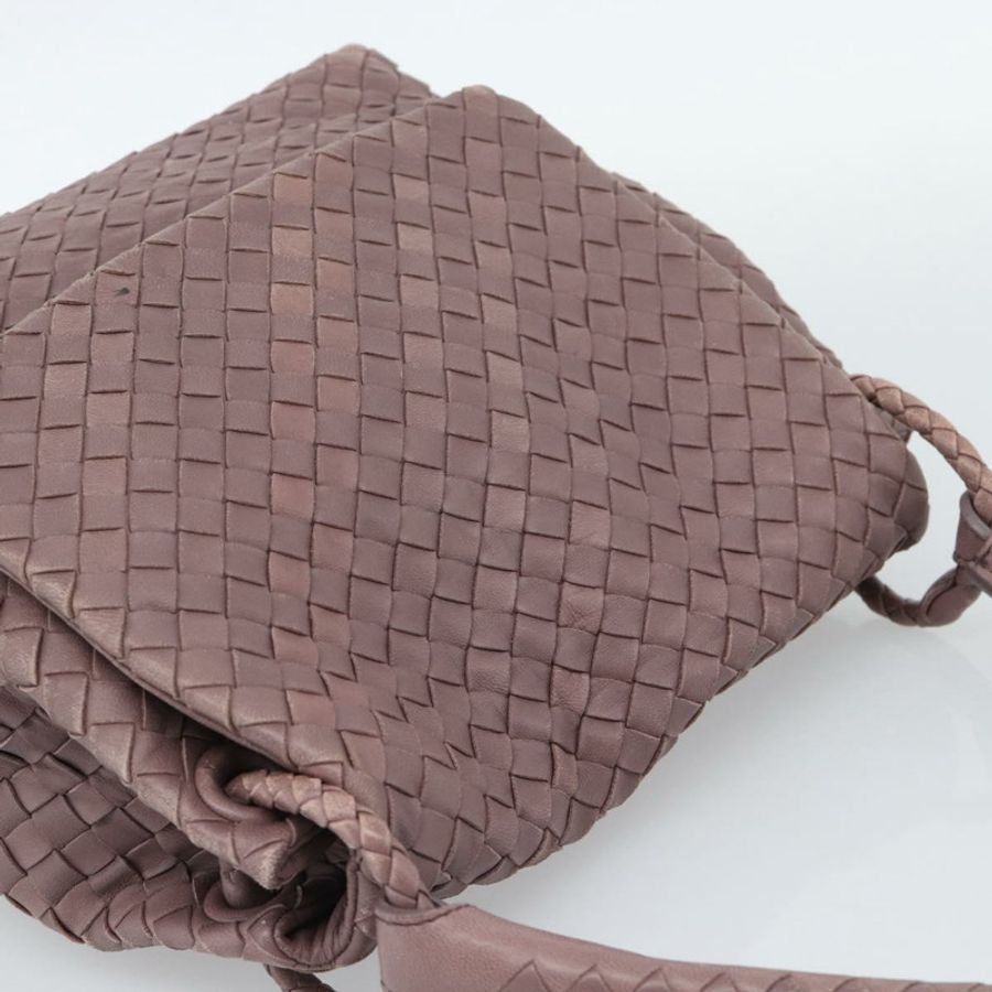 【日本直送】BOTTEGA VENETA INTRECCIATO 手提包 皮革 紫色 金色裝飾 正品 mr2587A-5