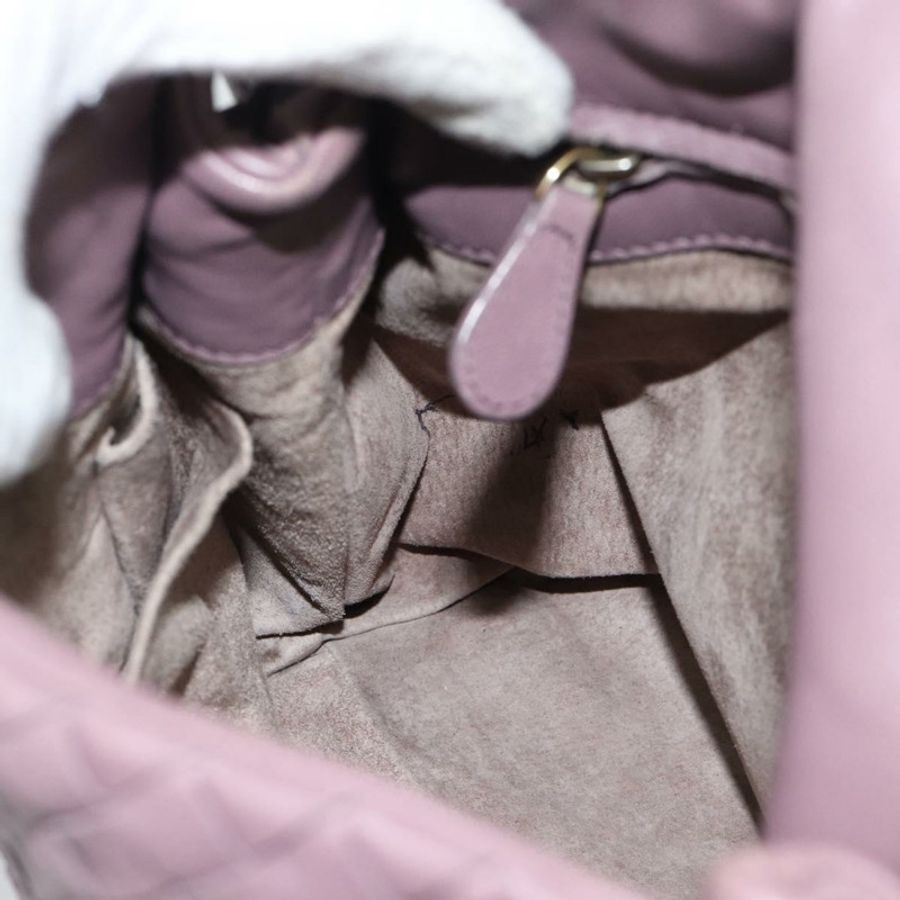【日本直送】BOTTEGA VENETA INTRECCIATO 手提包 皮革 紫色 金色裝飾 正品 mr2587A-17