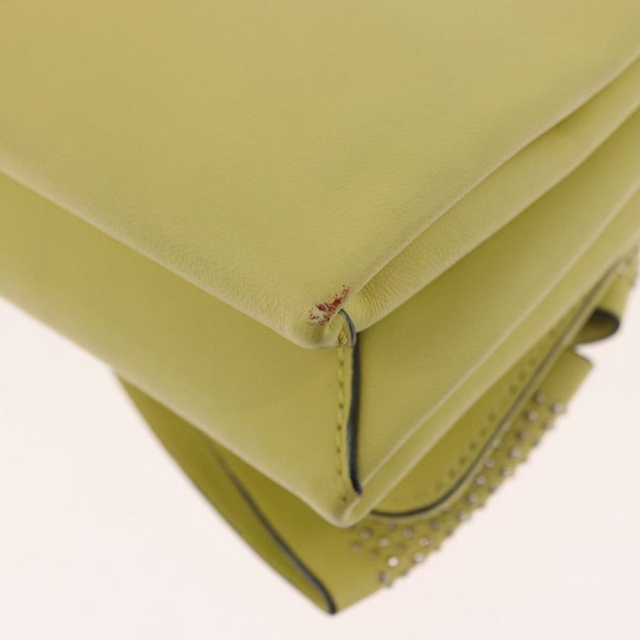 【日本直送】VALENTINO 鏈條單肩包 皮革 黃色 金色 正品 bs35654V-15