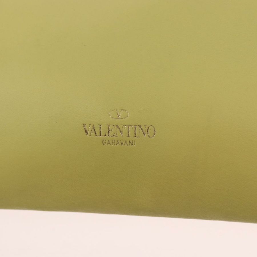【日本直送】VALENTINO 鏈條單肩包 皮革 黃色 金色 正品 bs35654V-16