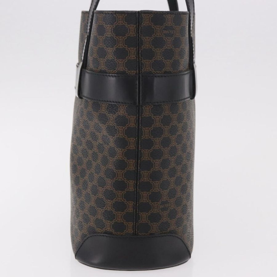 【日本直送】CELINE Macadam帆布托特包 PVC皮革 黑色金色 正品 ka4867A-3
