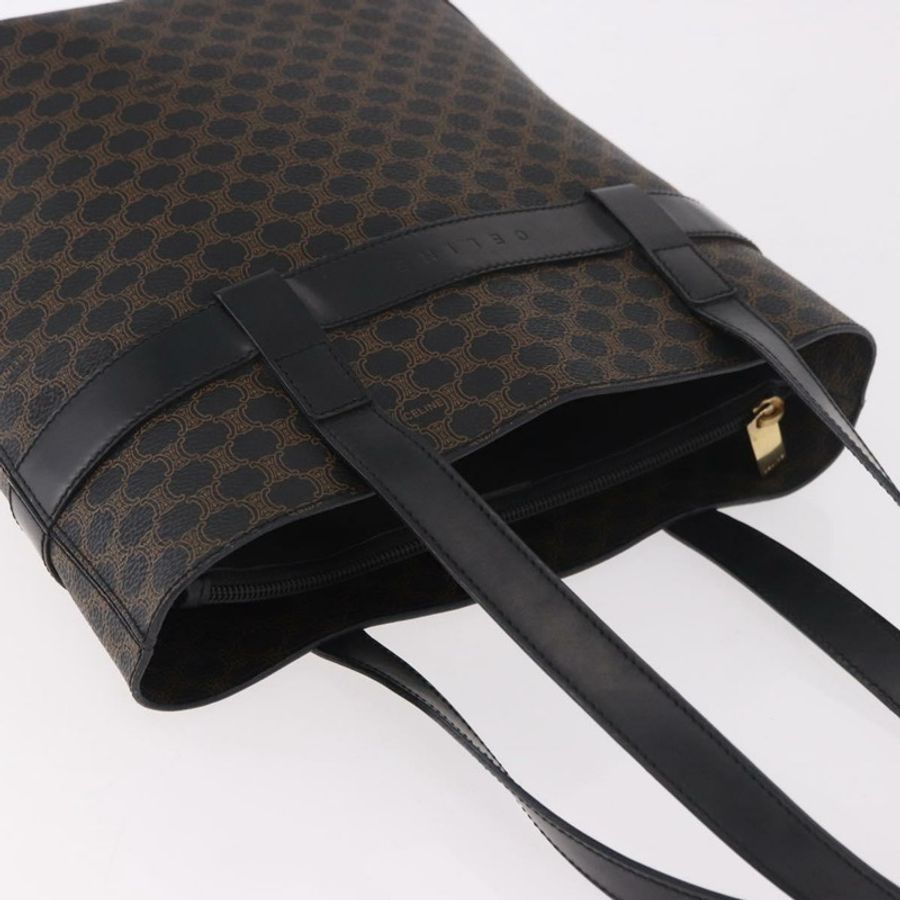 【日本直送】CELINE Macadam帆布托特包 PVC皮革 黑色金色 正品 ka4867A-5