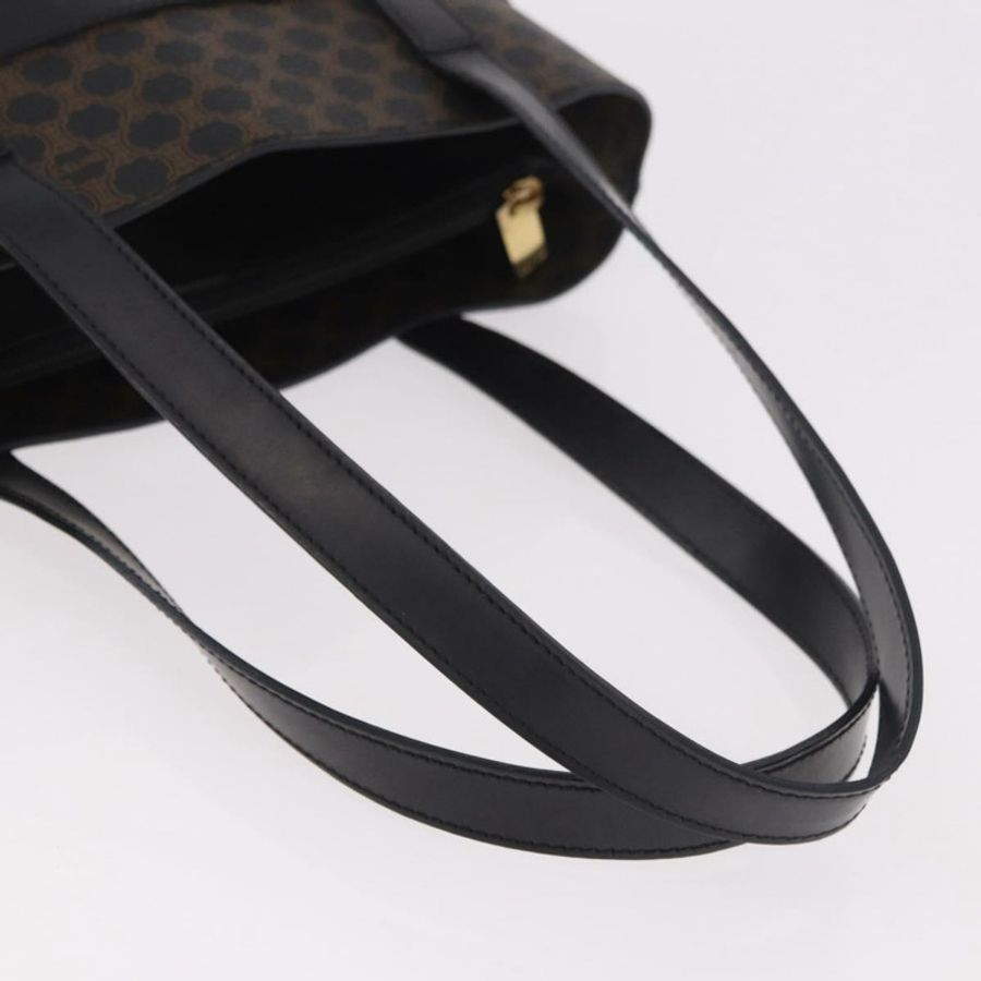 【日本直送】CELINE Macadam帆布托特包 PVC皮革 黑色金色 正品 ka4867A-6