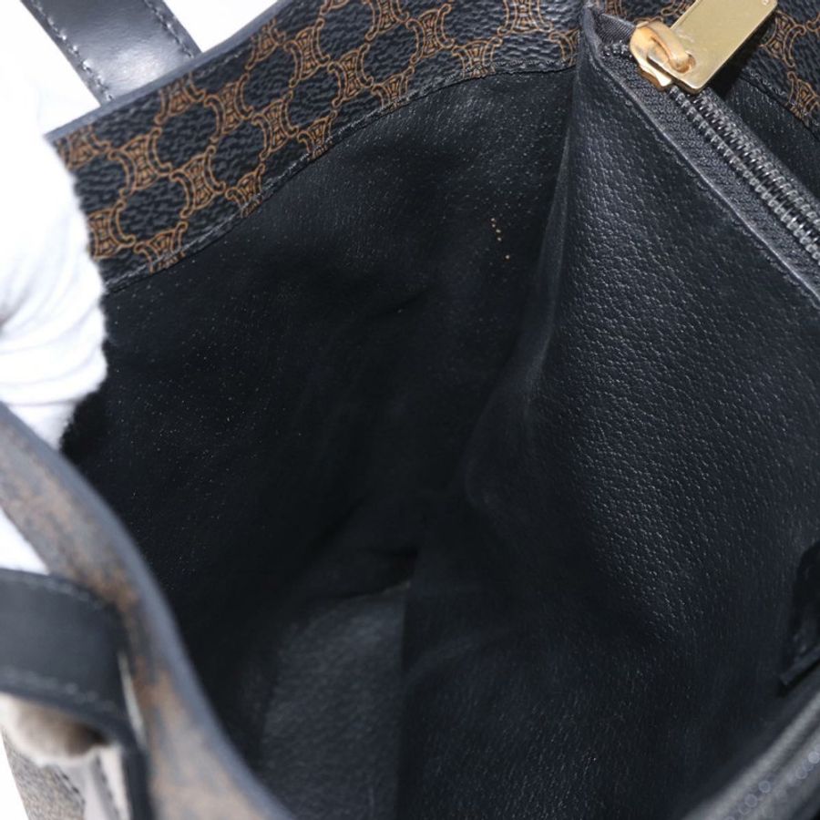 【日本直送】CELINE Macadam帆布托特包 PVC皮革 黑色金色 正品 ka4867A-21