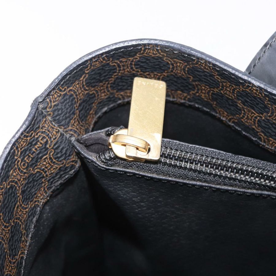 【日本直送】CELINE Macadam帆布托特包 PVC皮革 黑色金色 正品 ka4867A-22
