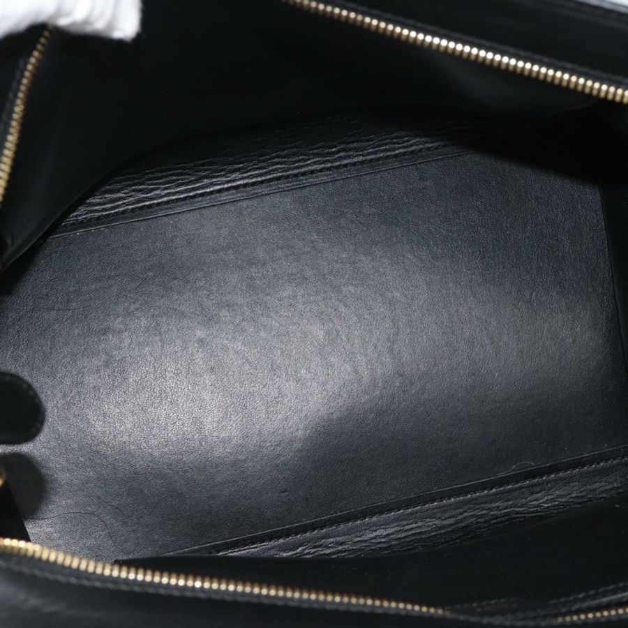 【日本直送】CELINE Trapeze 手提包 皮革 2way 藍色金色 Auth ka4960V-9