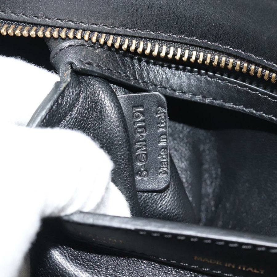 【日本直送】CELINE Trapeze 手提包 皮革 2way 藍色金色 Auth ka4960V-10