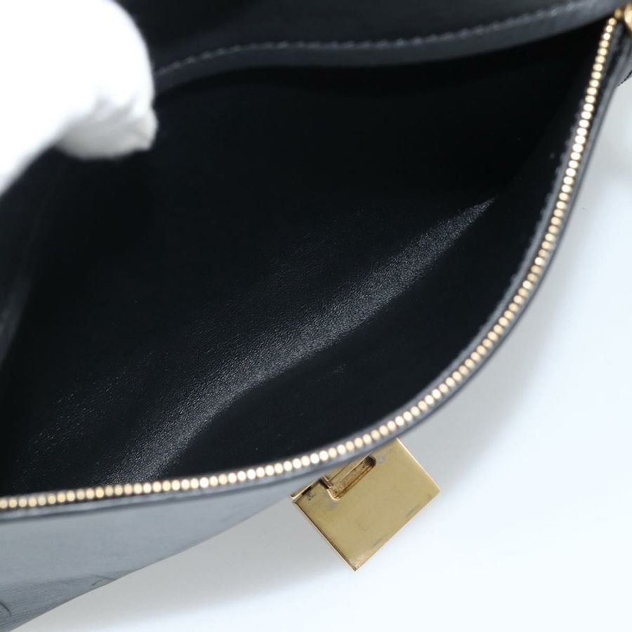 【日本直送】CELINE Trapeze 手提包 皮革 2way 藍色金色 Auth ka4960V-25