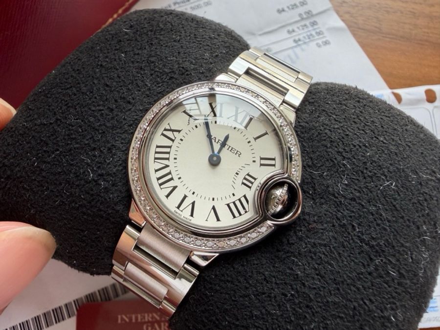 卡地亚/Cartier Ballon Bleu de Cartier卡地亞藍氣球腕表 W4BB0015 石英 精鋼 28mm原鑽-1