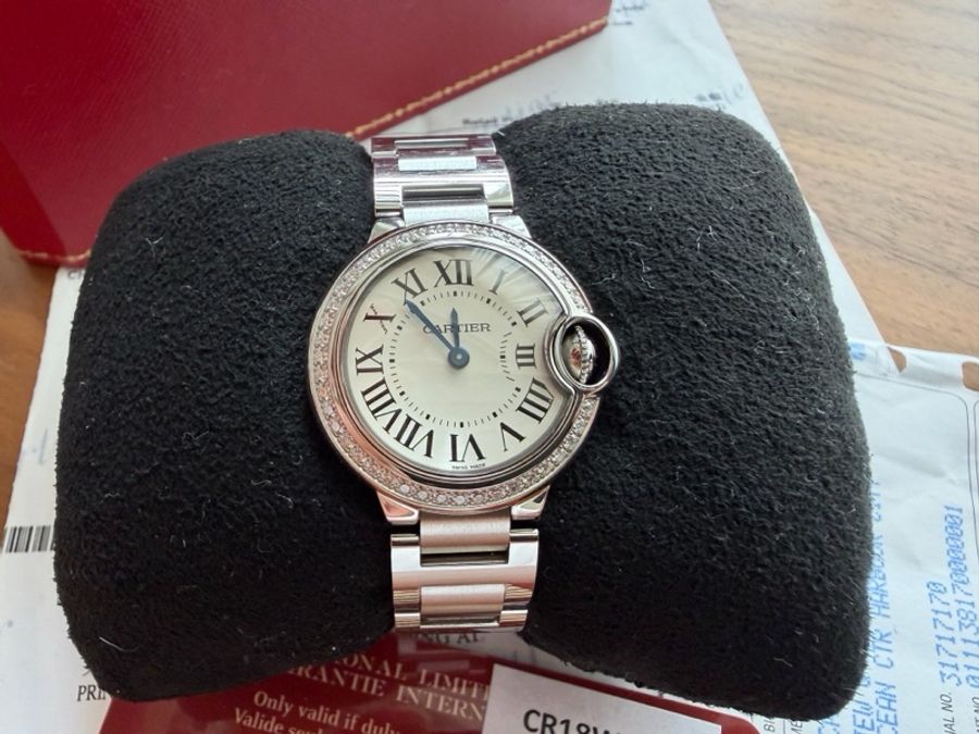 卡地亚/Cartier Ballon Bleu de Cartier卡地亞藍氣球腕表 W4BB0015 石英 精鋼 28mm原鑽-3