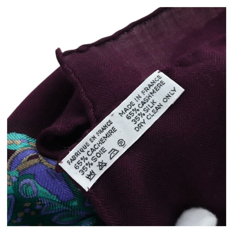 【日本直送】HERMES Carre 140 圍巾「Le Paradis du Ray」羊絨海軍藍正品 hk3922M-11