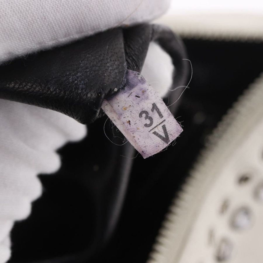 【日本直送】PRADA 白色銀色真皮手拿包 正品 BA13824V-11