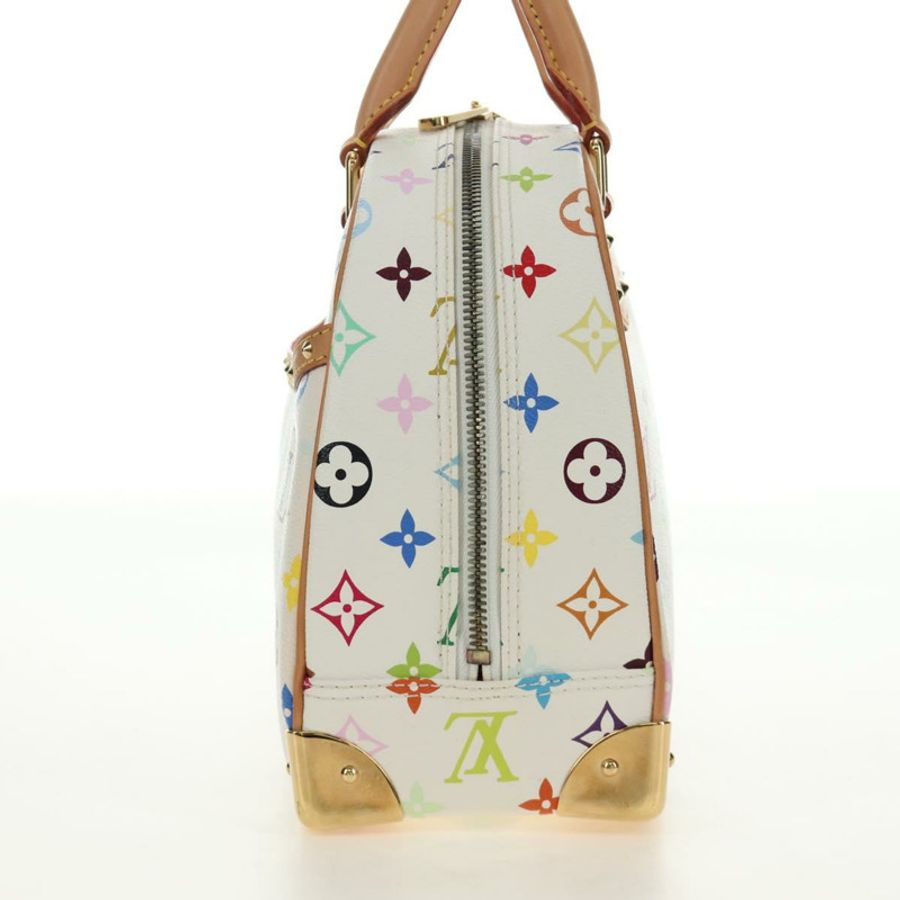 【日本直送】路易威登 Monogram Multicolor Trouville 手提包 白色 M92663 正品 BA13774V-2