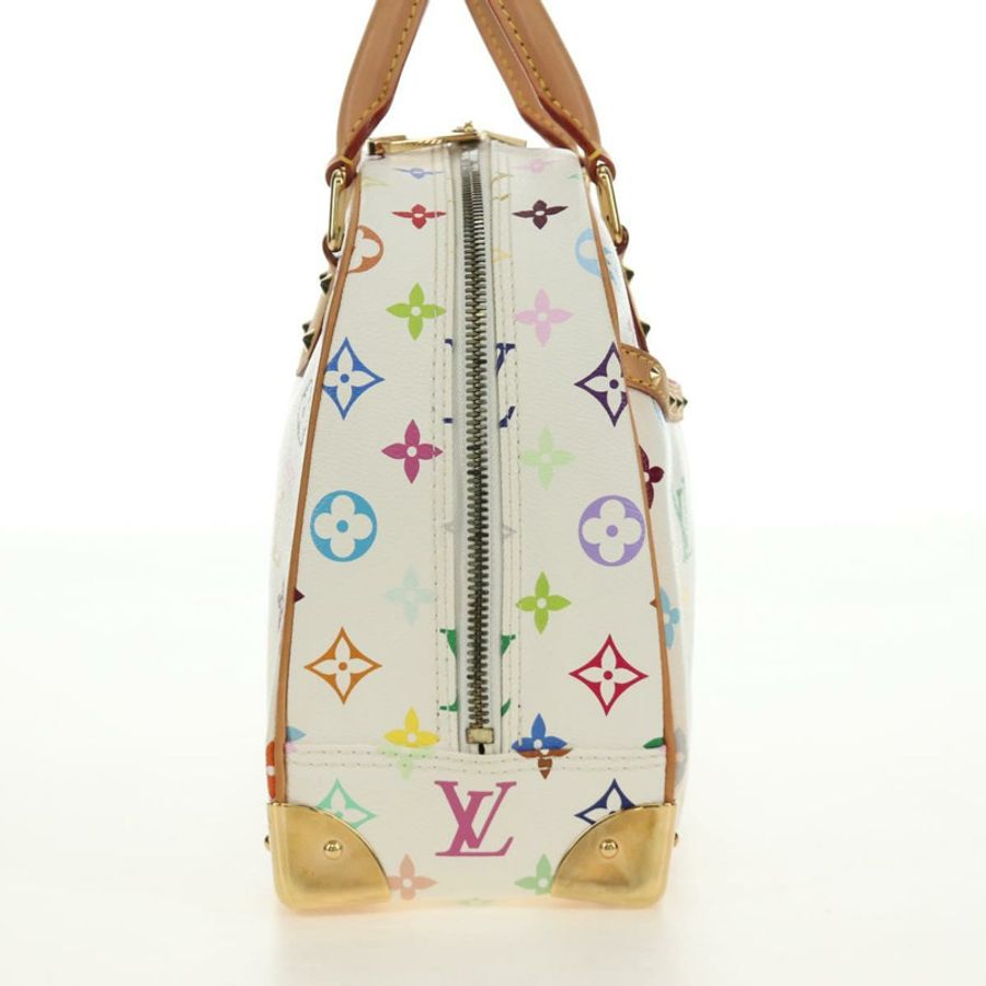 【日本直送】路易威登 Monogram Multicolor Trouville 手提包 白色 M92663 正品 BA13774V-3