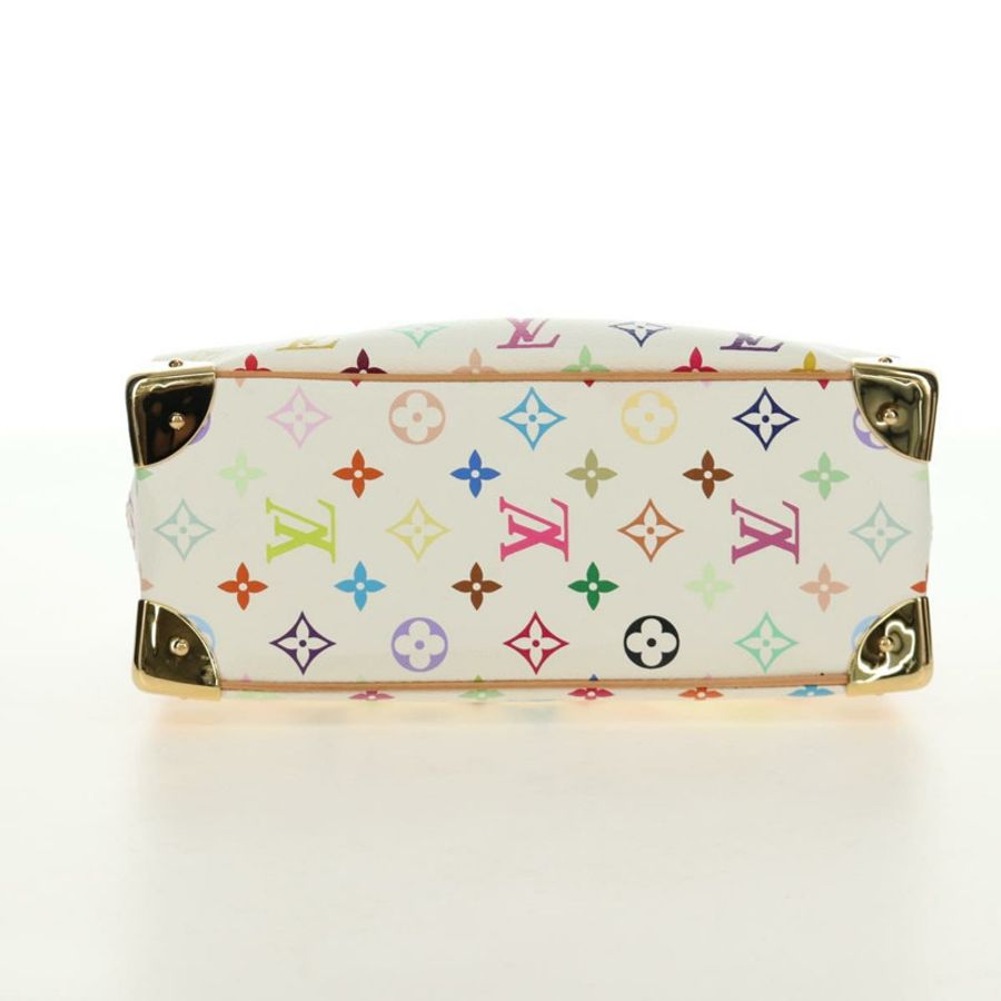 【日本直送】路易威登 Monogram Multicolor Trouville 手提包 白色 M92663 正品 BA13774V-4