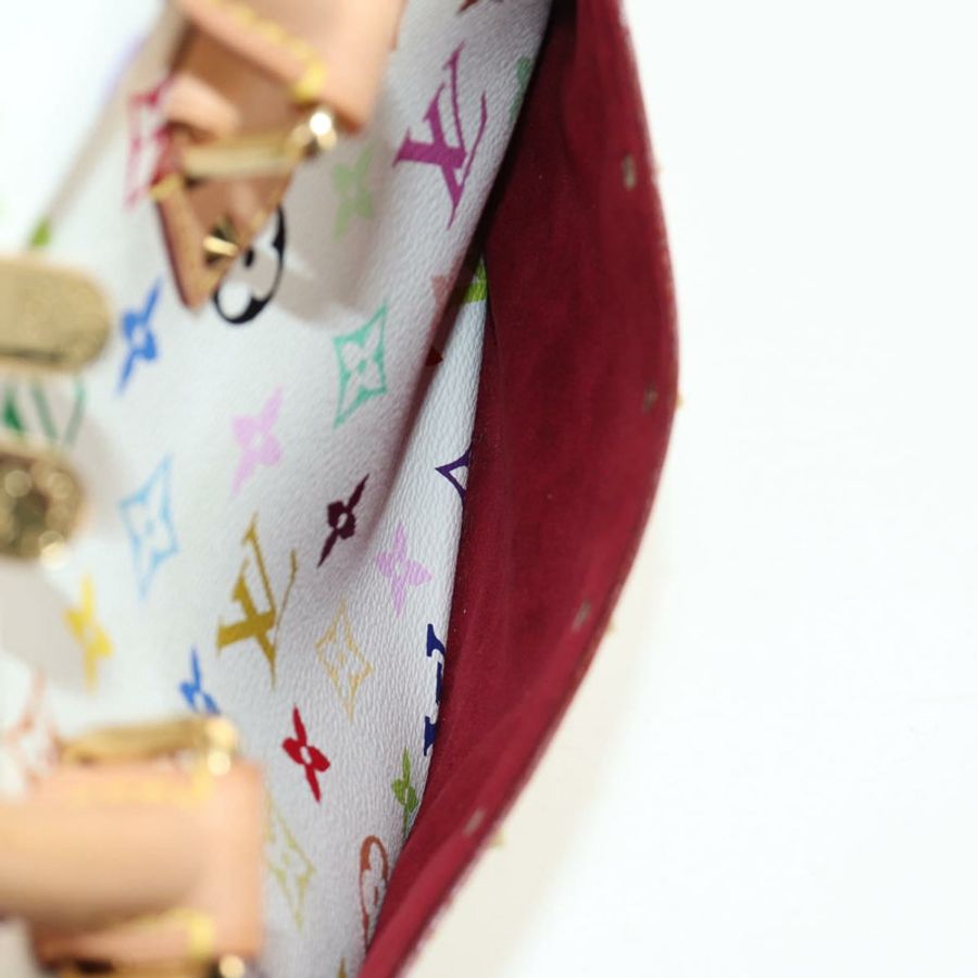 【日本直送】路易威登 Monogram Multicolor Trouville 手提包 白色 M92663 正品 BA13774V-17