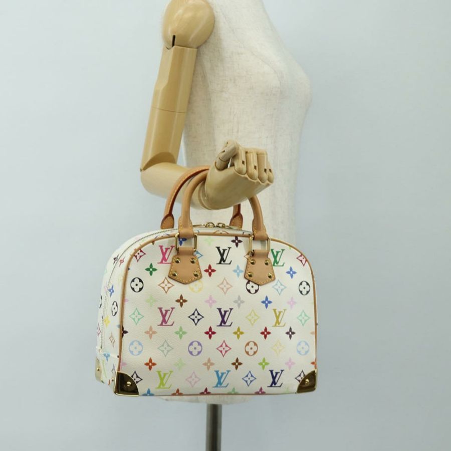 【日本直送】路易威登 Monogram Multicolor Trouville 手提包 白色 M92663 正品 BA13774V-23