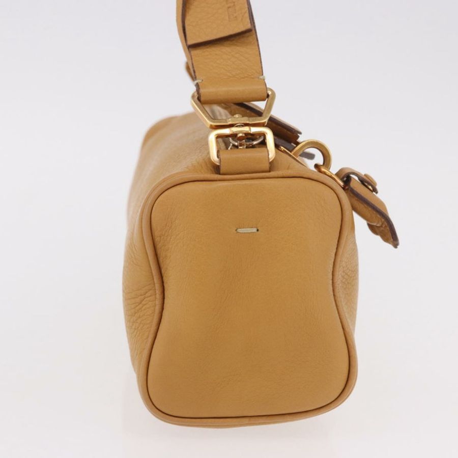 【日本直送】PRADA 鏈條單肩包 皮革 米色 金色 正品 gh2210A-3