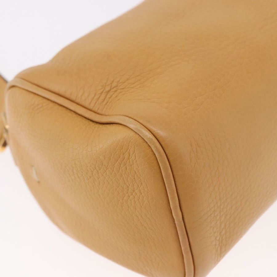 【日本直送】PRADA 鏈條單肩包 皮革 米色 金色 正品 gh2210A-15