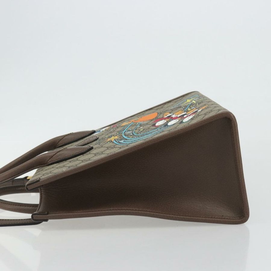 【日本直送】GUCCI GG Supreme 唐老鴨手提包 PVC 兩用 米色 金色 648134 正品 ep15088M-3