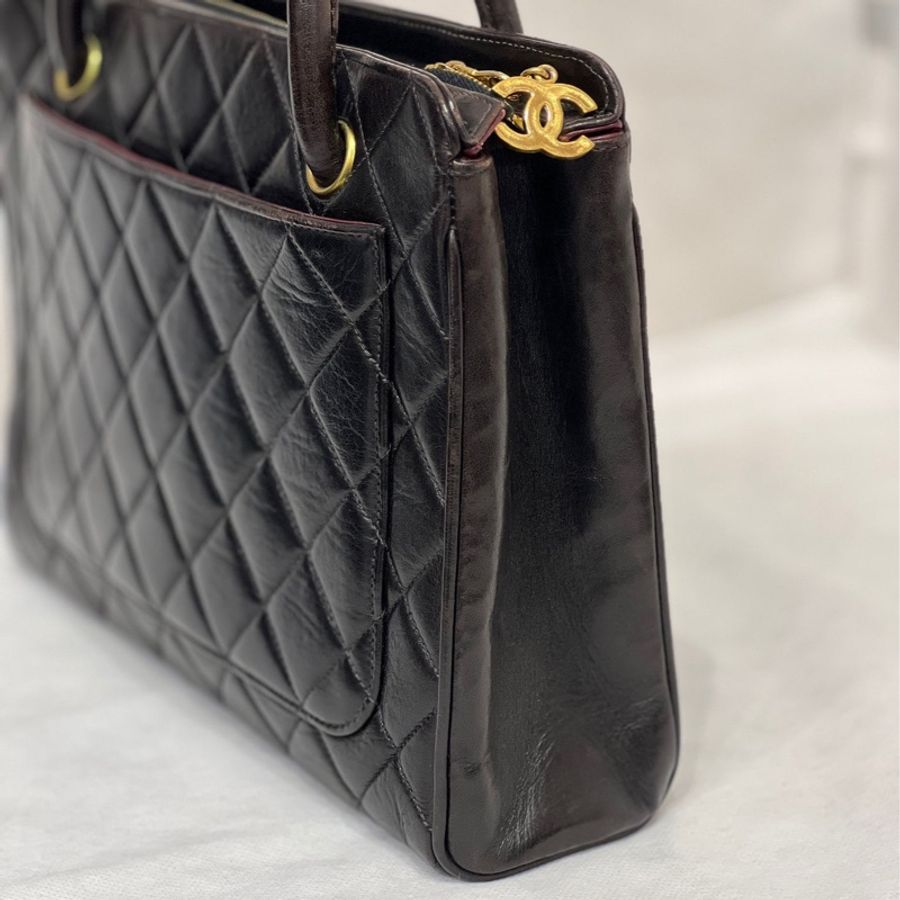 Chanel香奈兒中古包公文包托特包4開有卡-2