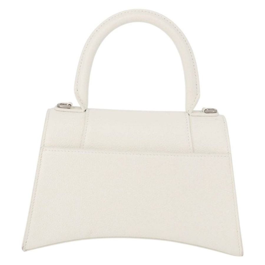 【日本直送】BALENCIAGA 手提包 皮革 白色 銀色 593546 正品 gh2160A-1
