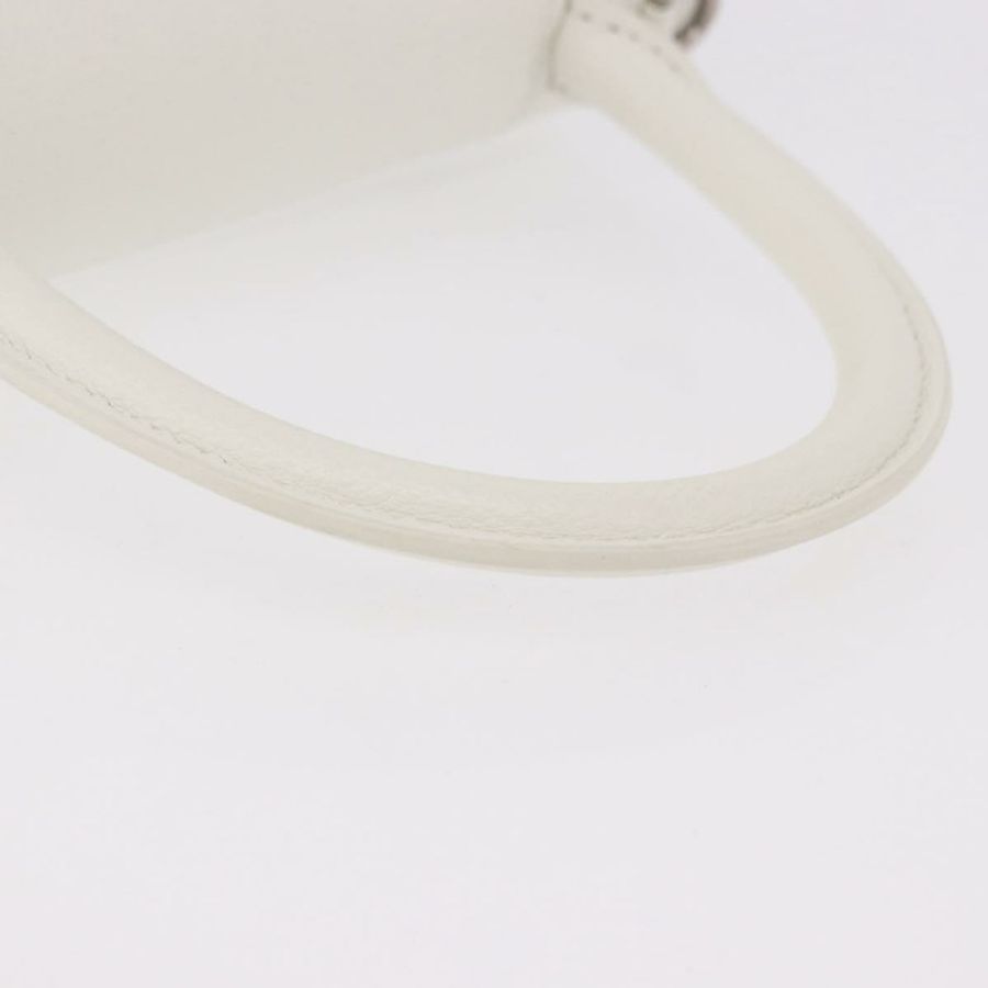 【日本直送】BALENCIAGA 手提包 皮革 白色 銀色 593546 正品 gh2160A-6