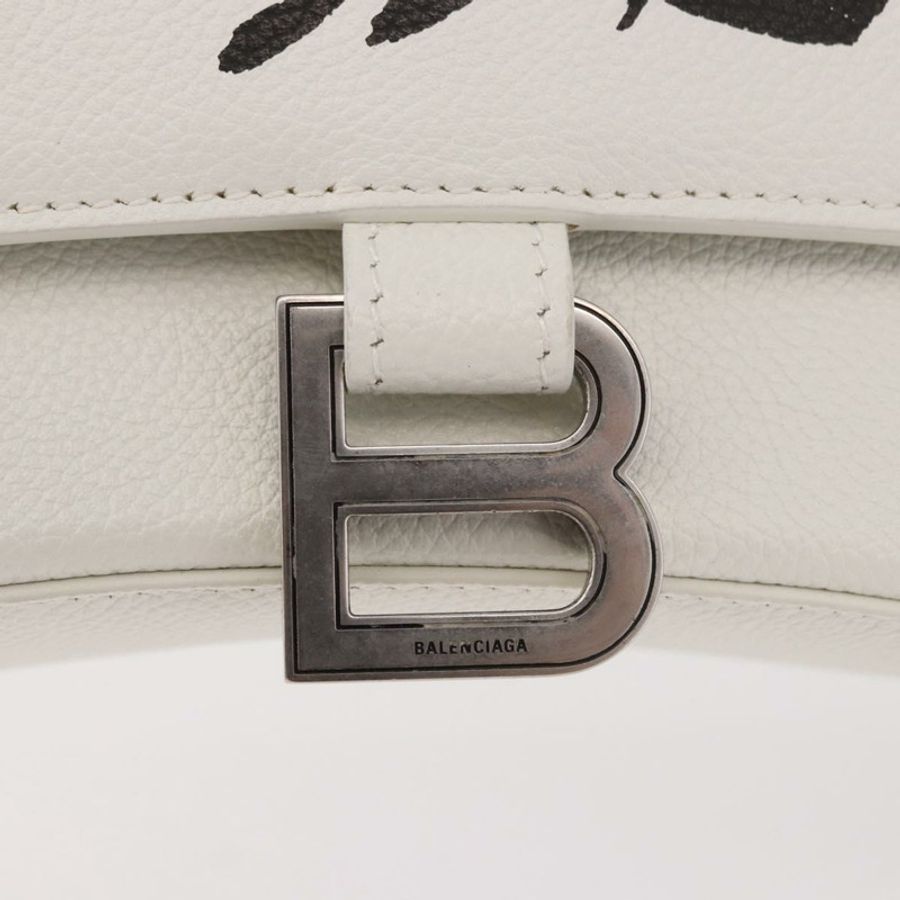 【日本直送】BALENCIAGA 手提包 皮革 白色 銀色 593546 正品 gh2160A-9
