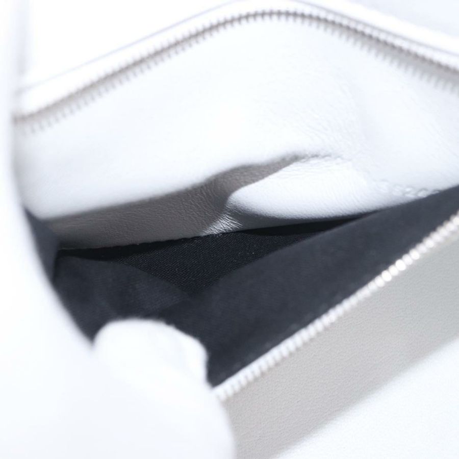 【日本直送】BALENCIAGA 手提包 皮革 白色 銀色 593546 正品 gh2160A-23
