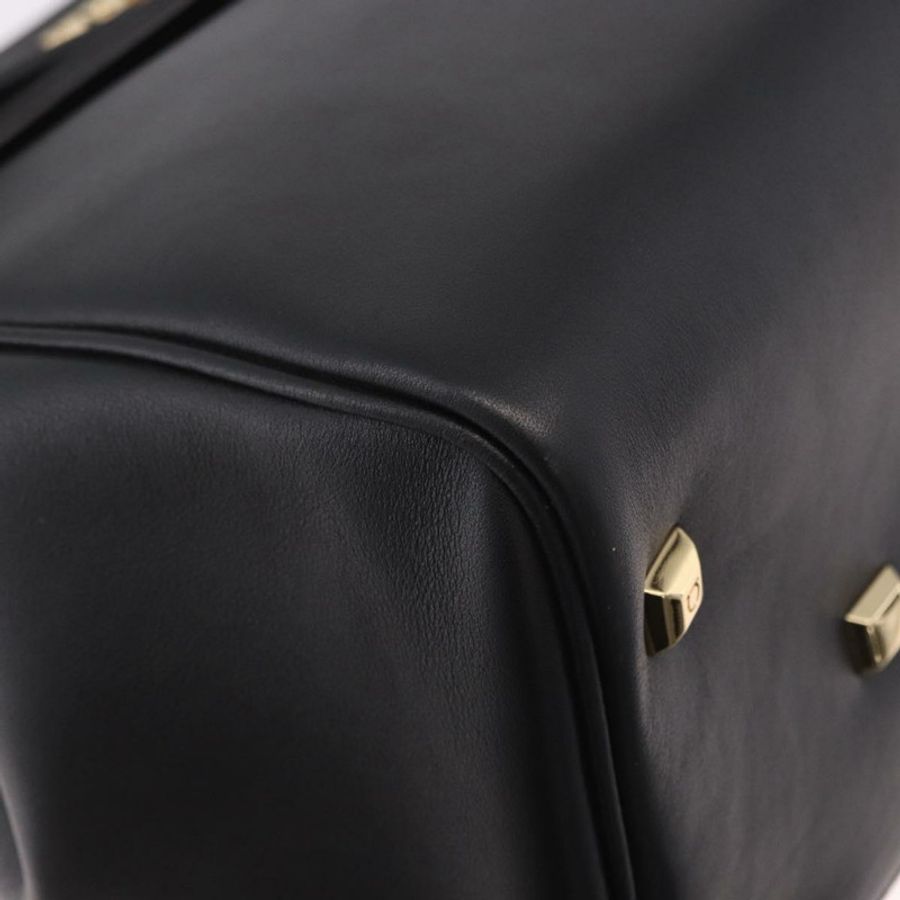 【日本直送】Salvatore Ferragamo Gancini Studio 皮革雙肩包 黑色 金色 正品 gh2193V-8