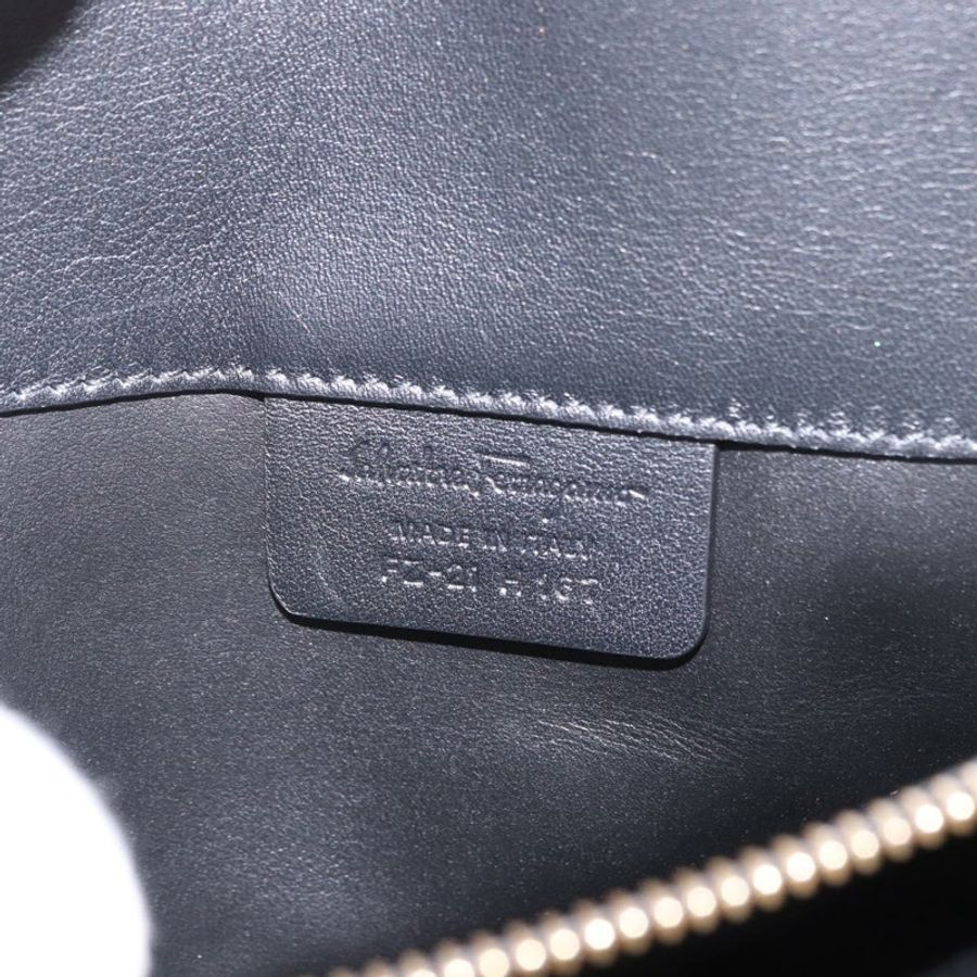【日本直送】Salvatore Ferragamo Gancini Studio 皮革雙肩包 黑色 金色 正品 gh2193V-10