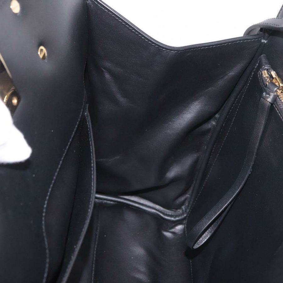 【日本直送】Salvatore Ferragamo Gancini Studio 皮革雙肩包 黑色 金色 正品 gh2193V-21