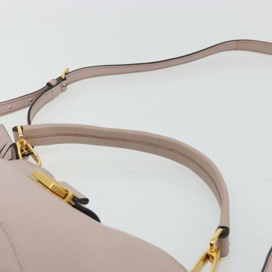 【日本直送】Miu Miu 皮革肩背包 2way 粉金配色 正品 BA13905A-13