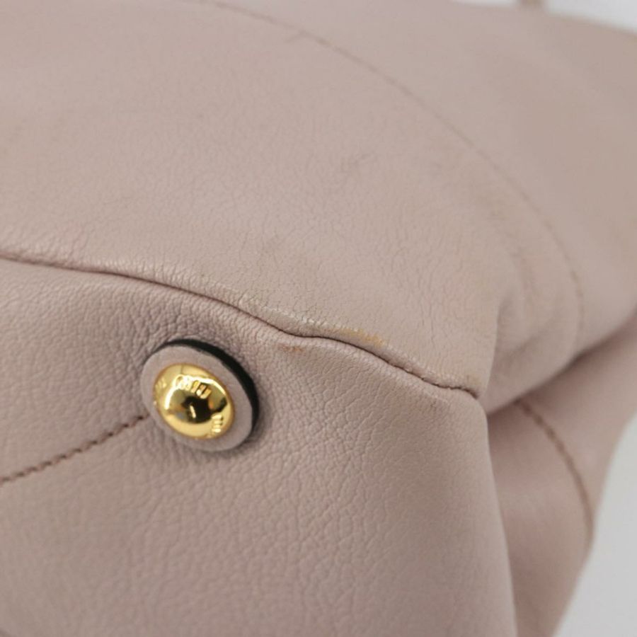 【日本直送】Miu Miu 皮革肩背包 2way 粉金配色 正品 BA13905A-15