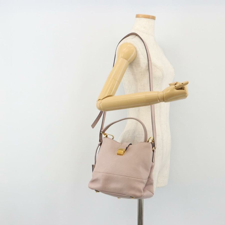 【日本直送】Miu Miu 皮革肩背包 2way 粉金配色 正品 BA13905A-27