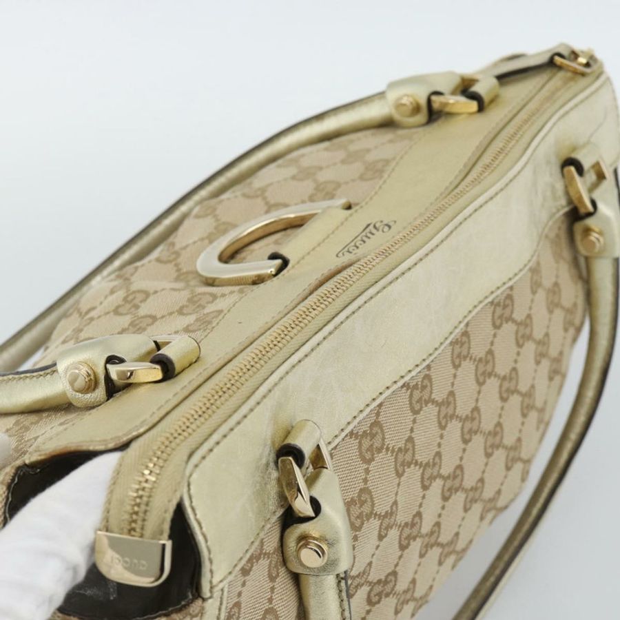 【日本直送】GUCCI GG帆布Abbey托特包 米色 金色 189831 正品 BA13928A-5