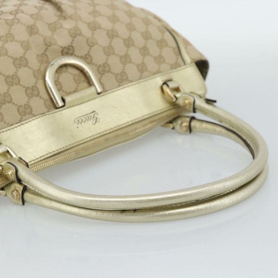 【日本直送】GUCCI GG帆布Abbey托特包 米色 金色 189831 正品 BA13928A-6