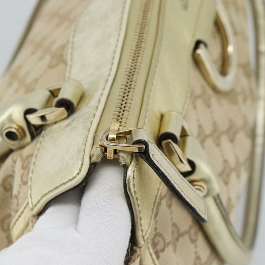 【日本直送】GUCCI GG帆布Abbey托特包 米色 金色 189831 正品 BA13928A-9
