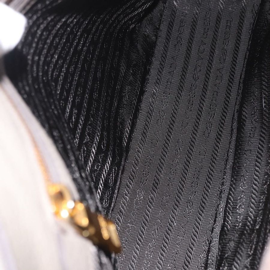 【日本直送】PRADA Vitterodino 手提包 皮革 兩用 灰色 金色 正品 BA13937V-22