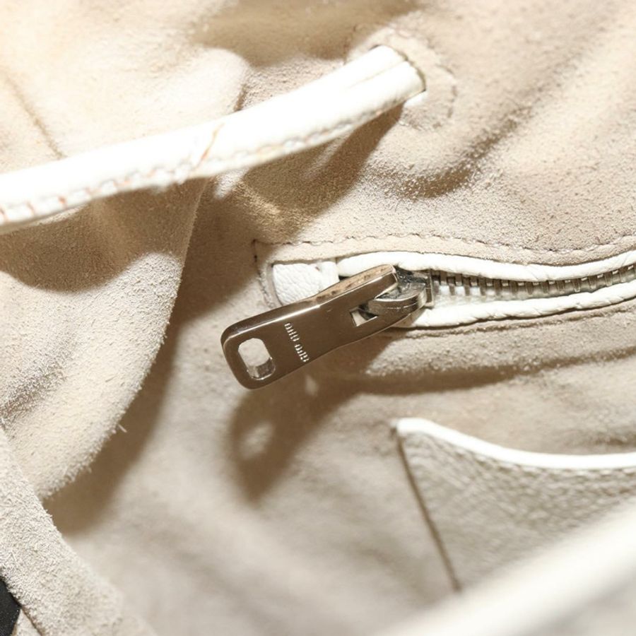 【日本直送】Miu Miu 銀色皮革單肩包 正品 BA13941A-22