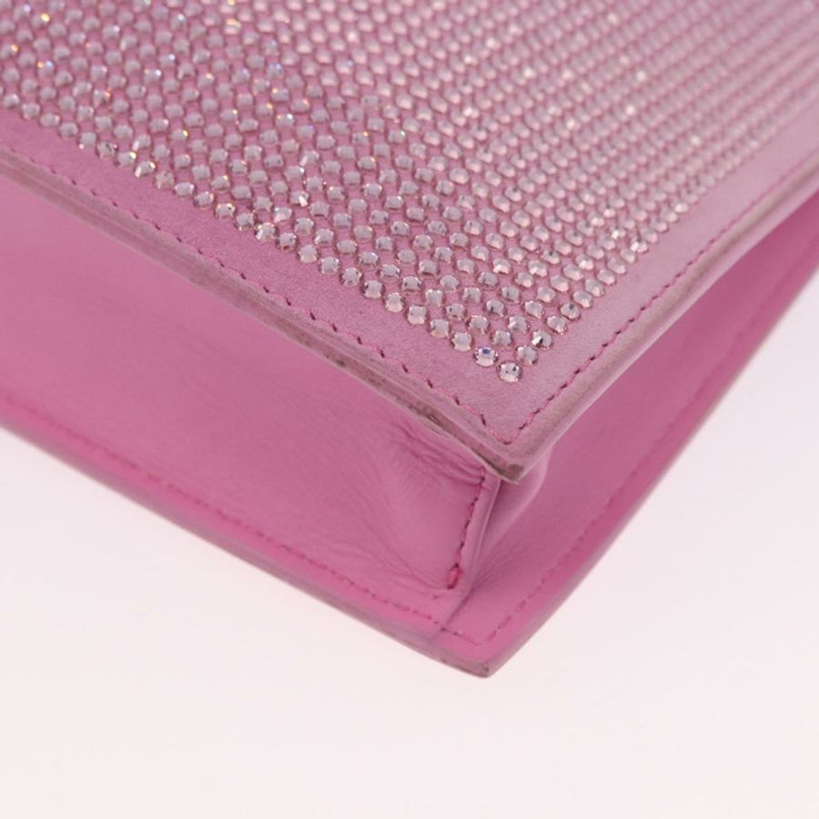 【日本直送】范思哲 (VERSACE) 粉紅銀色皮革肩背包,正品 BA13994A-14